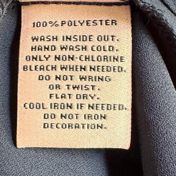 JUICY COUTURE Blue Bell Sleeve Rhinestone Asymmetric Shark-Bite Hem Top Medium - Picture 6 of 7